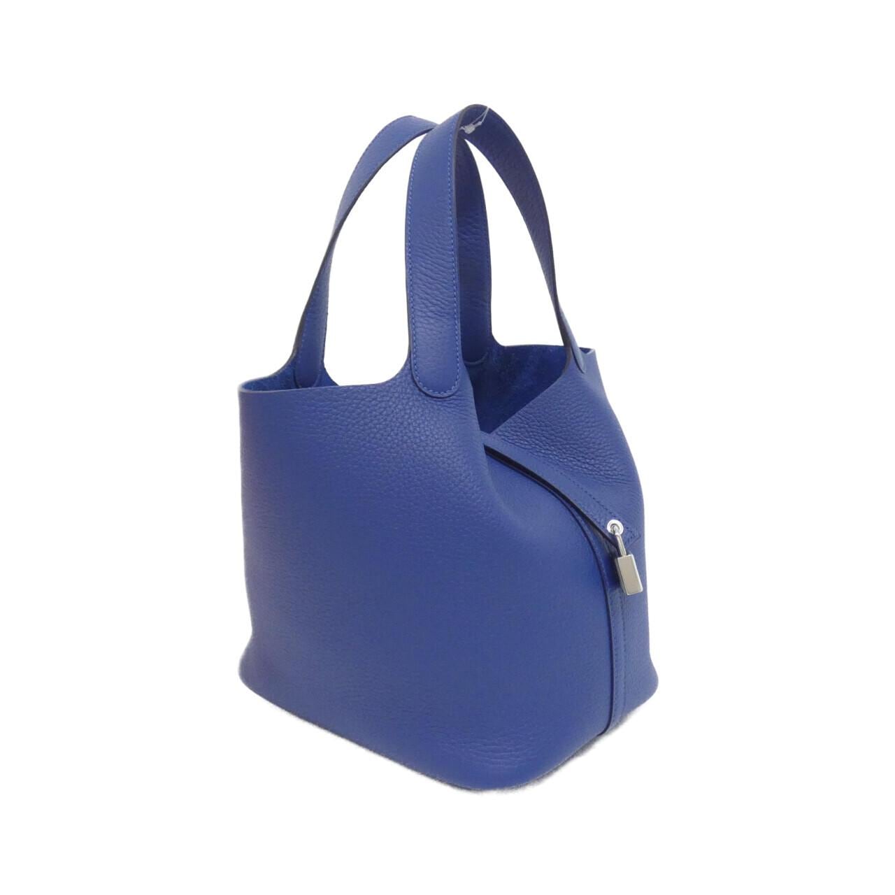 HERMES HERMÈS Picotin 060991CK Bag Clemence Blue