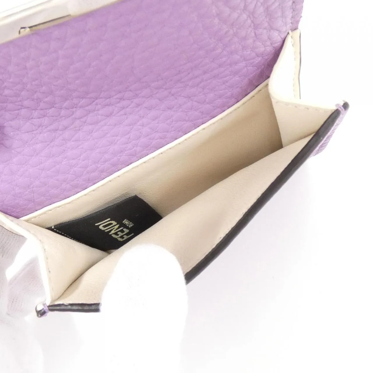 FENDI Peekaboo 8M0426 A91B Wallet Black Rank A - Thumbnail 7