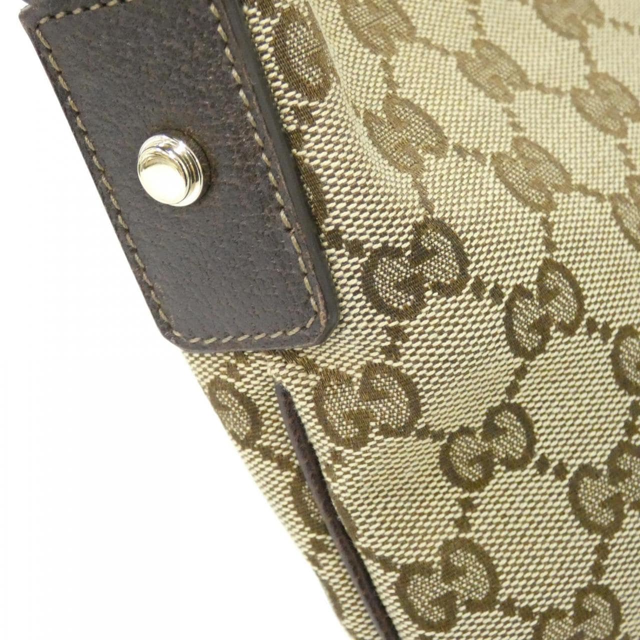 GUCCI 131326 F4FSG Shoulder Canvas Black Canvas - Thumbnail 5