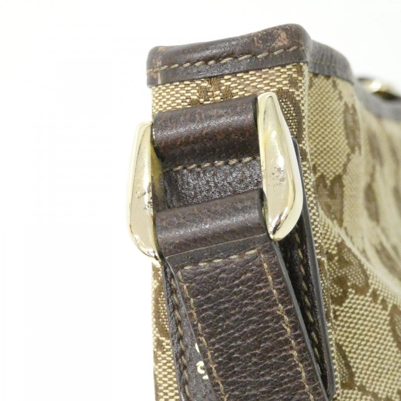 GUCCI 131326 F4FSG Shoulder Canvas Black Canvas - Thumbnail 8