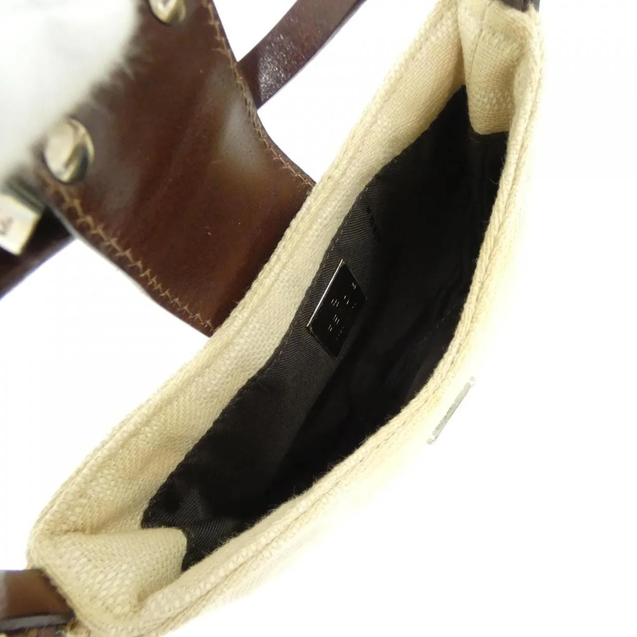 FENDI 26673 Handbag Canvas Black Canvas Rank A - Thumbnail 9