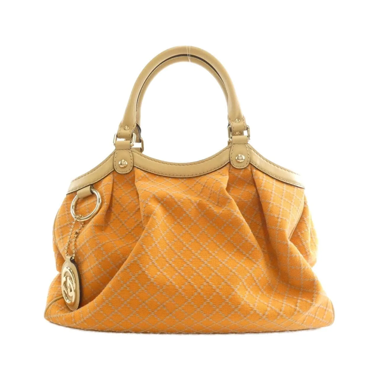 GUCCI 211944 KD01G 手提包 帆布 Orange