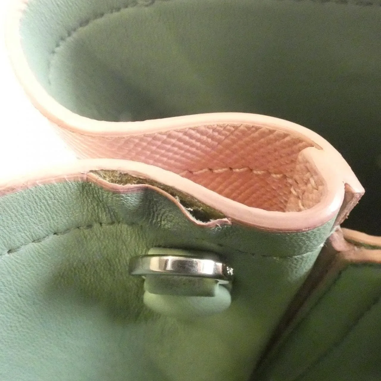 PRADA 1BG820 Handbag Leather Black Leather Rank B - Thumbnail 6