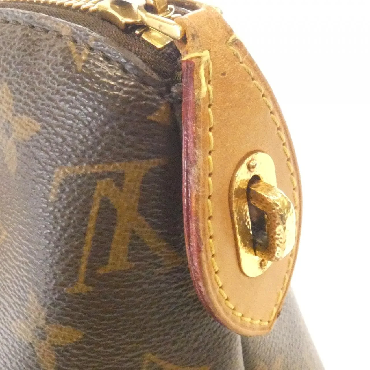 LOUIS VUITTON Lockit M40989 Handbag Monogram 黑色 Monogram 中古品B - 縮圖 4
