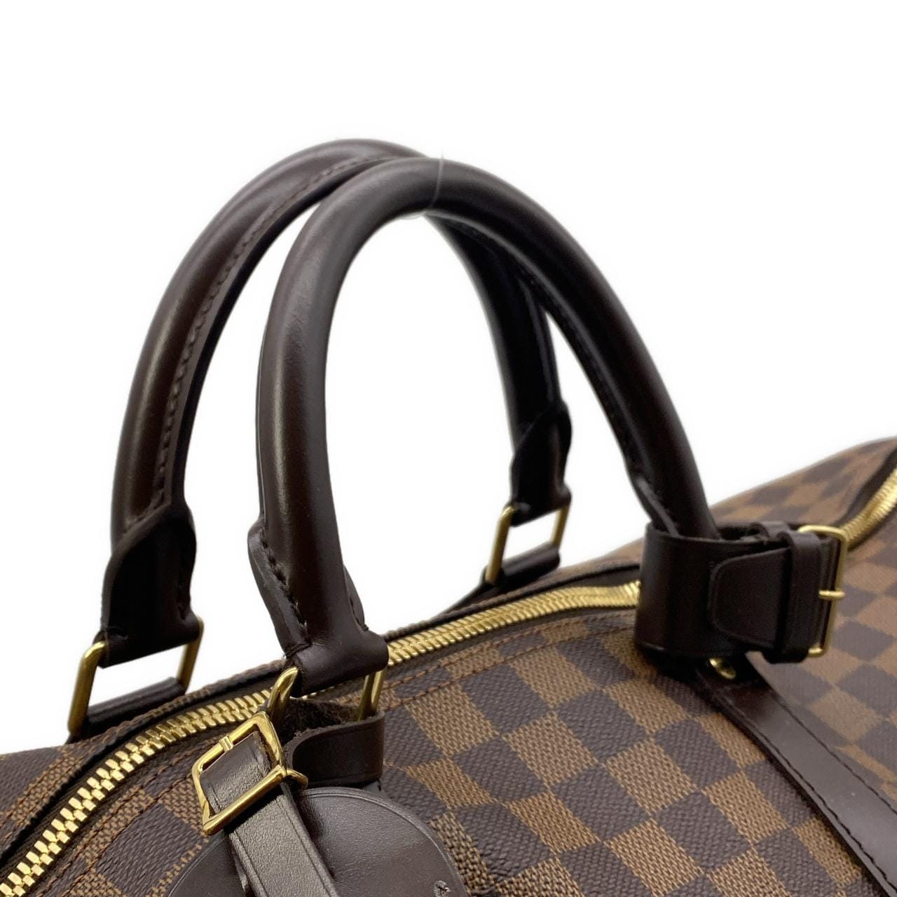 LOUIS VUITTON Keepall N41414 Boston Bag Damier Black Damier - Thumbnail 4