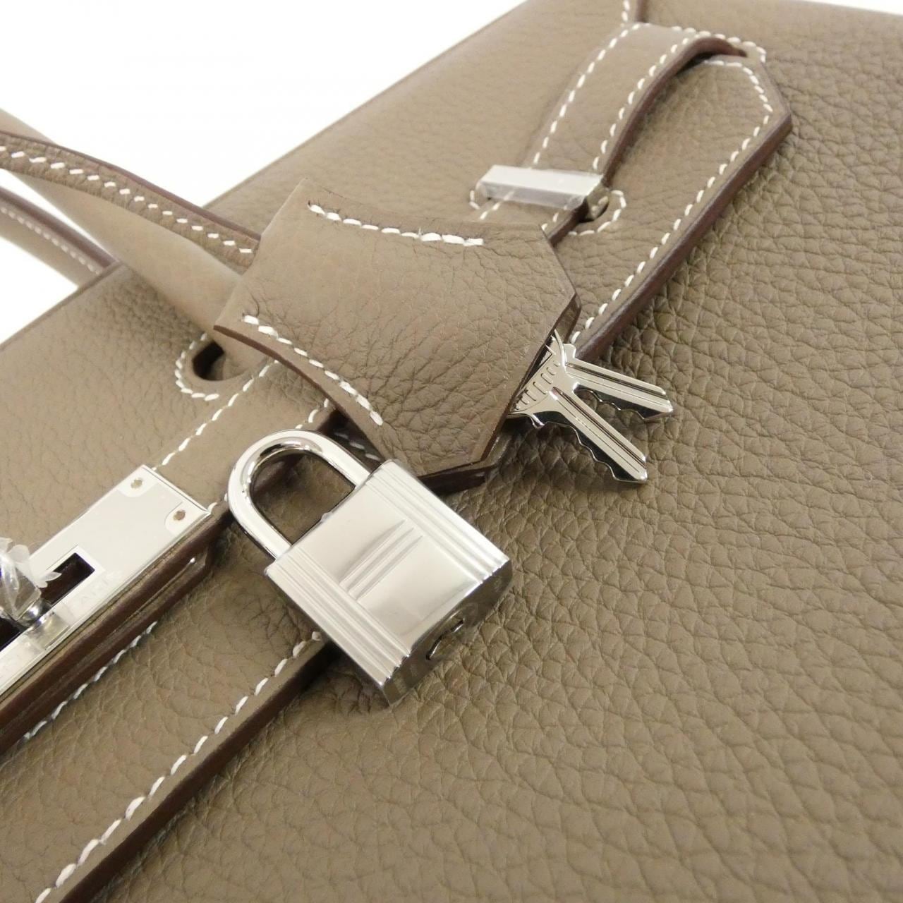 HERMES HERMÈS Birkin 027767CK Bag Togo Etoupe Togo Leather - Thumbnail 4