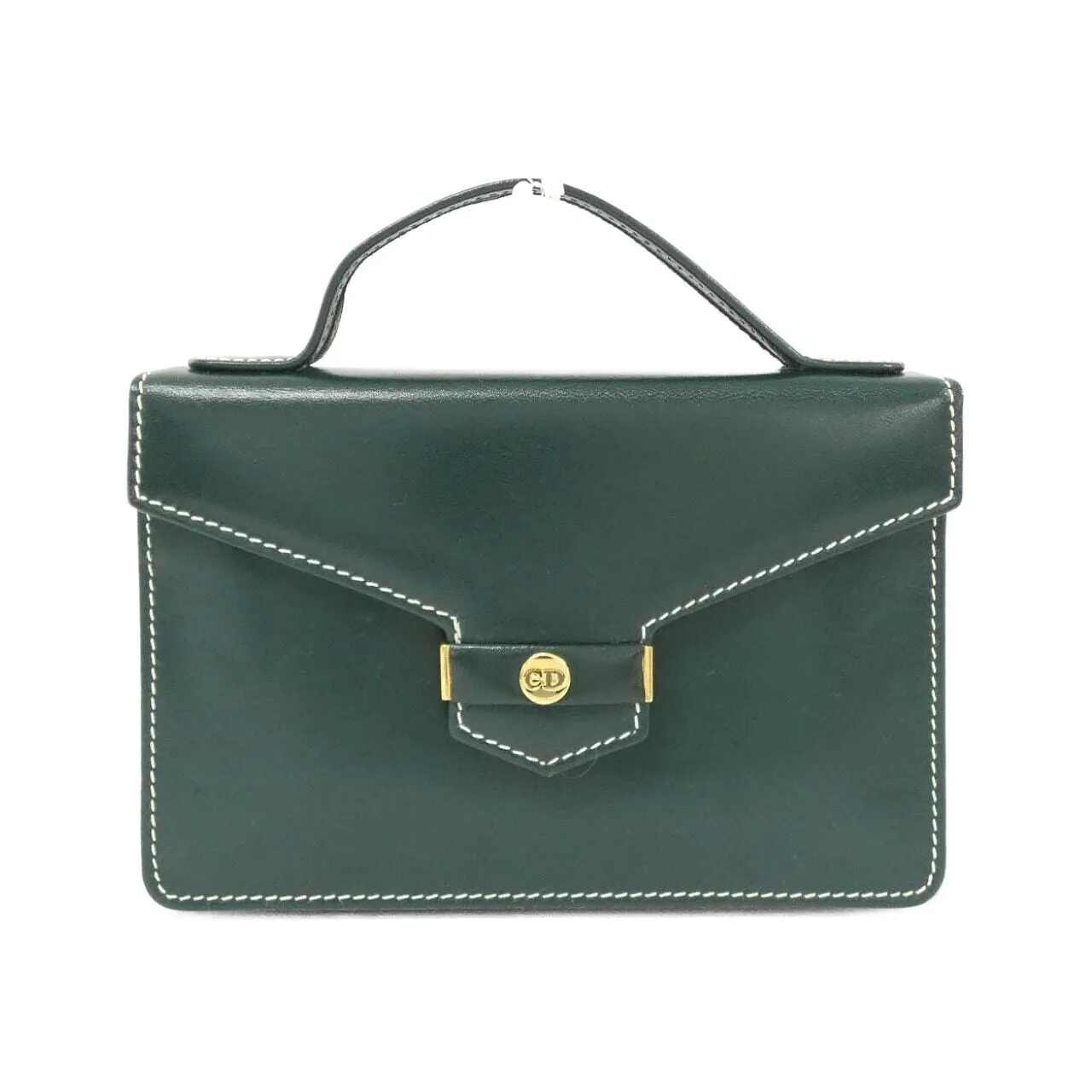 DIOR Handbag Leather Green