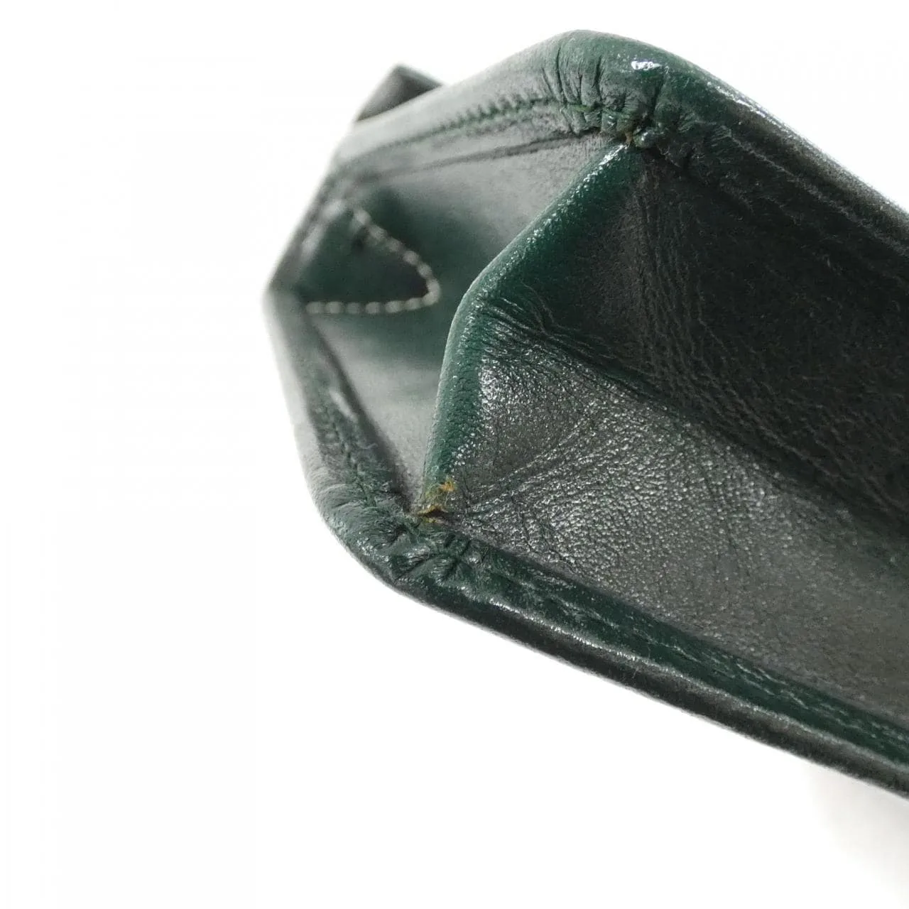 DIOR Handbag Leather 綠色 皮革 中古品A - 縮圖 3