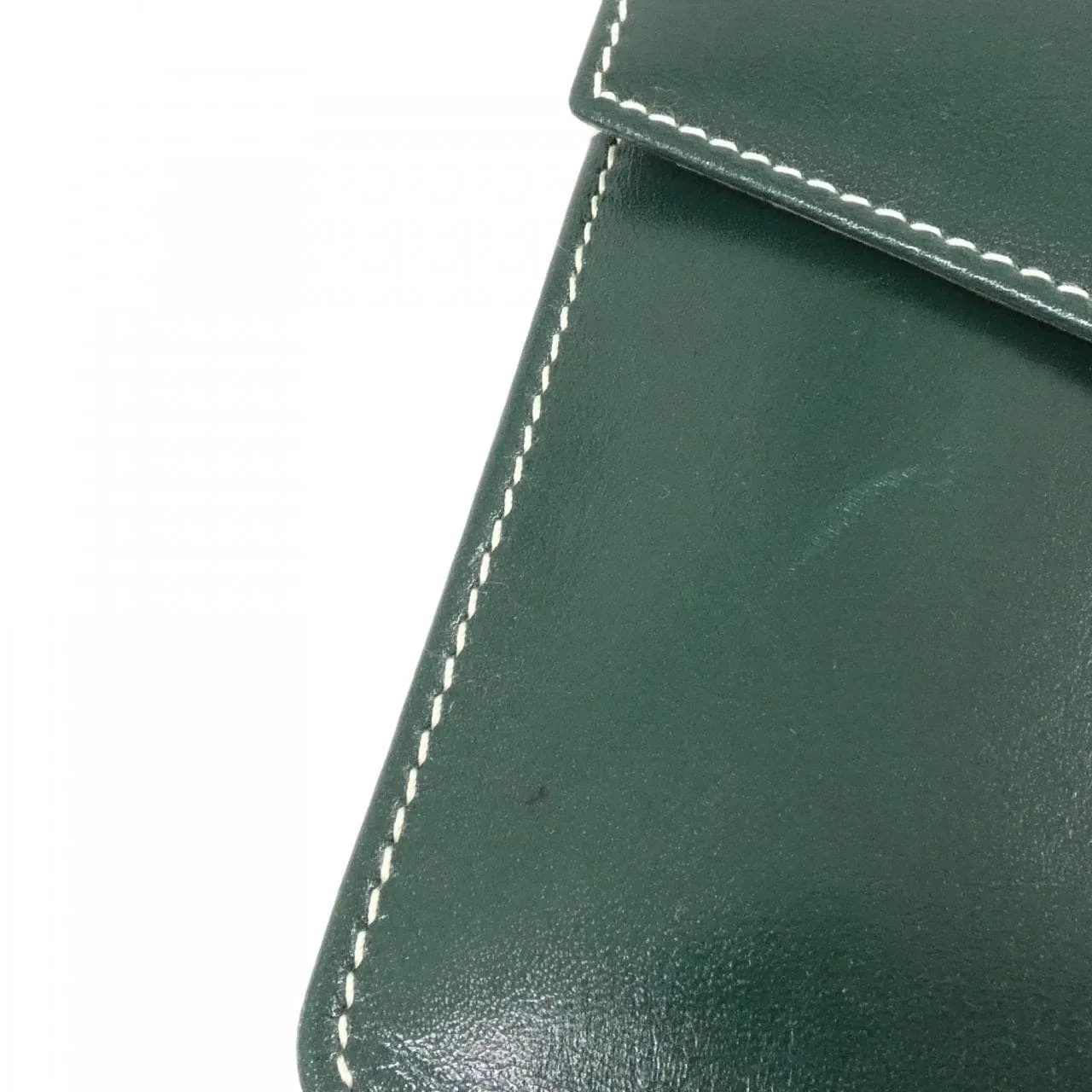 DIOR Handbag Leather 綠色 皮革 中古品A - 縮圖 4