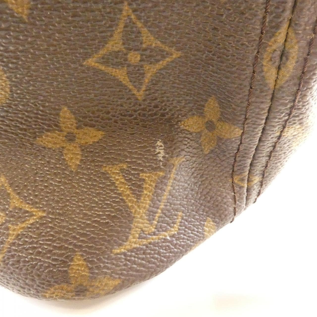 LOUIS VUITTON Neverfull M40155 Bag Monogram 黑色 Monogram 中古品B - 縮圖 4