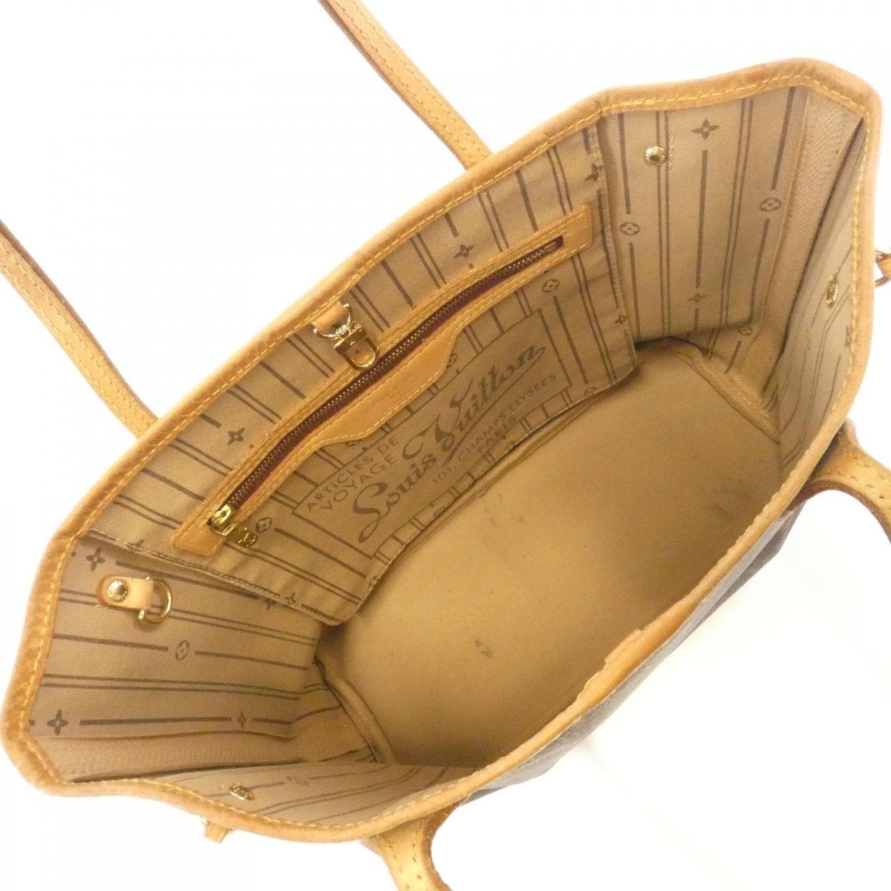 LOUIS VUITTON Neverfull M40155 Bag Monogram 黑色 Monogram 中古品B - 縮圖 9