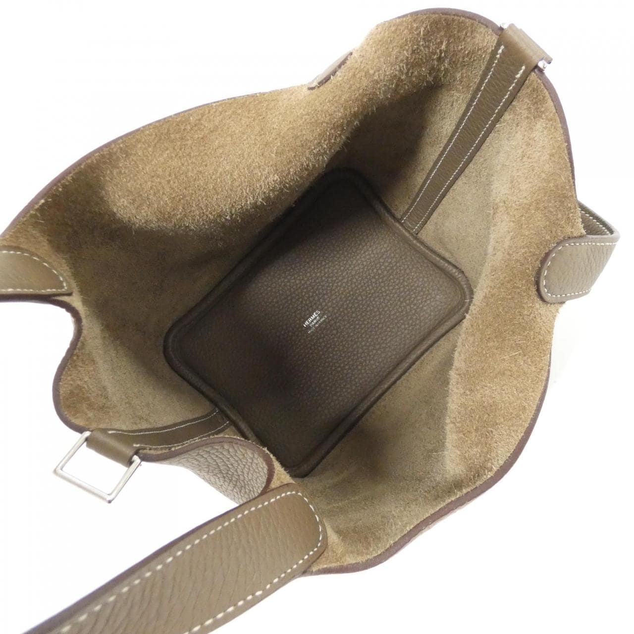 HERMES HERMÈS Picotin 056289CK Bag Clemence Etoupe Clemence 皮 中古品A - 縮圖 7