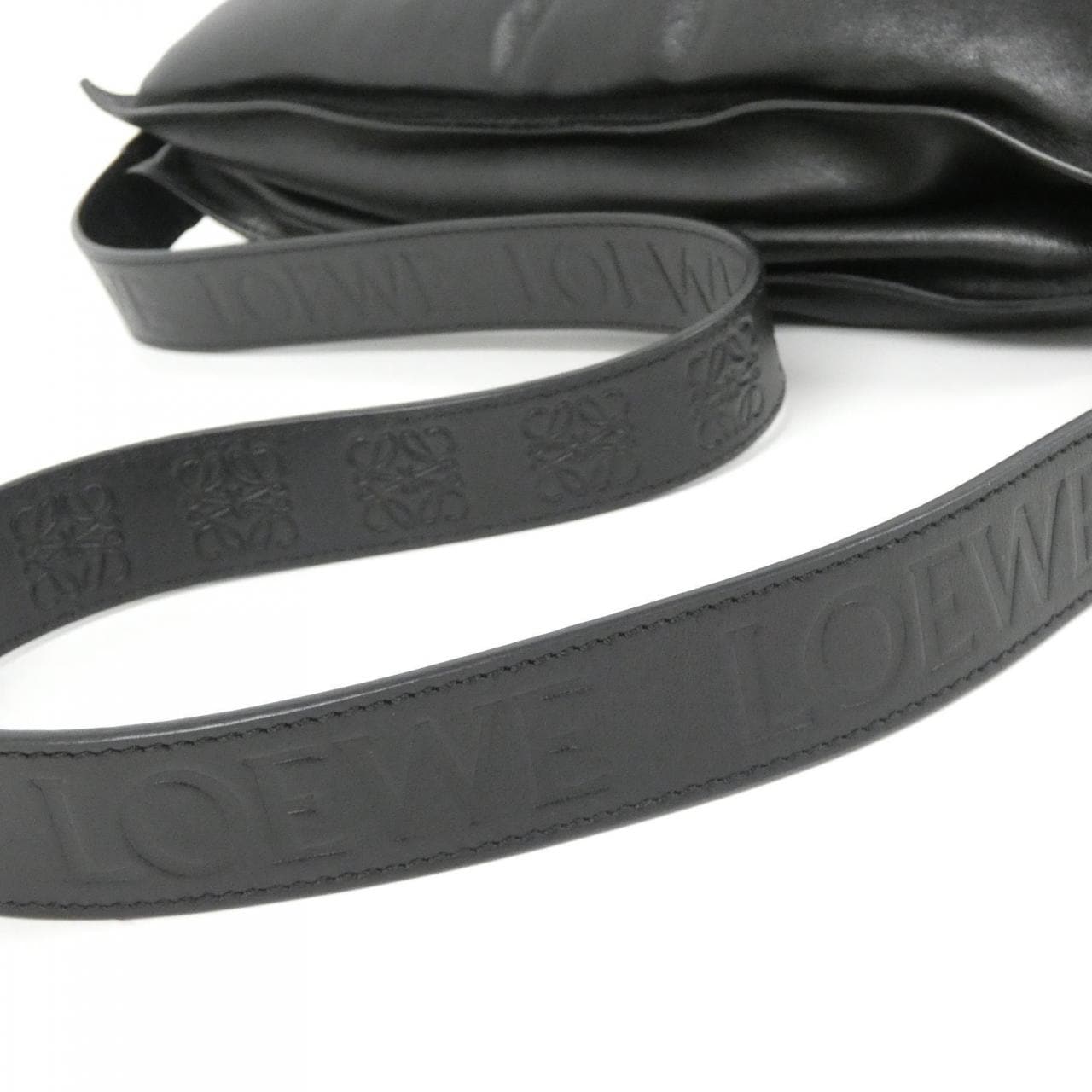 LOEWE Flamenco A411FC1X67 Clutch Lambskin Black Lambskin - Thumbnail 9