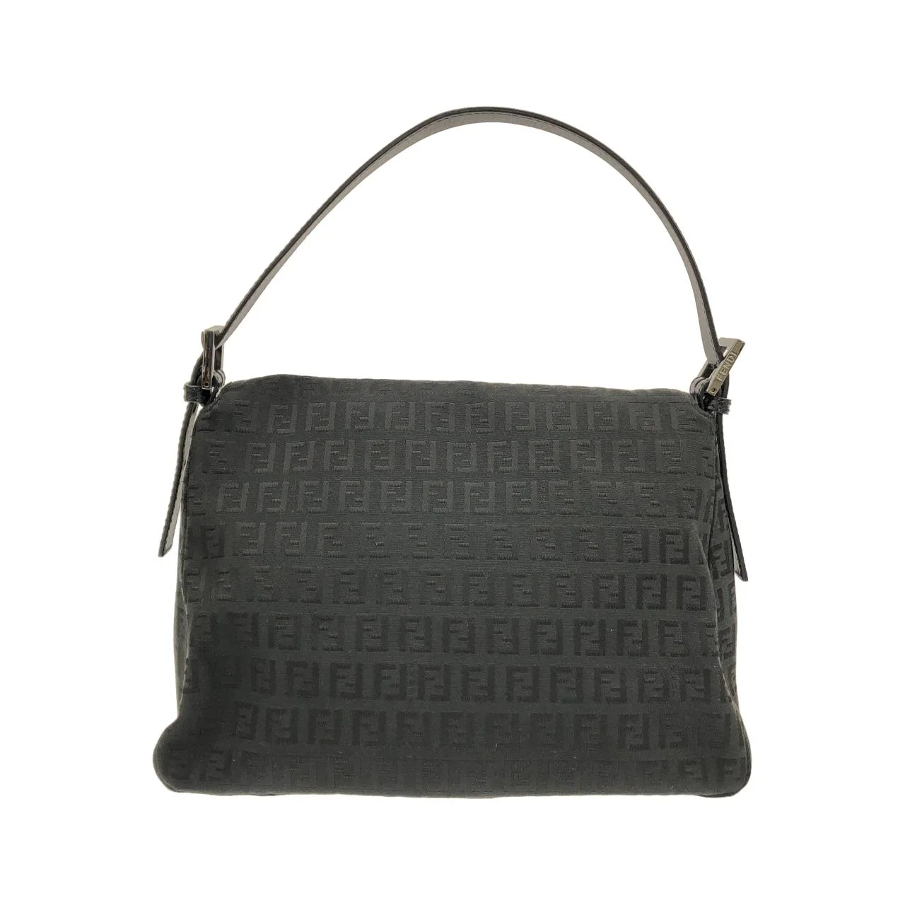 FENDI Baguette 8BR001 JQ5 Shoulder Canvas 黑色 帆布 - 縮圖 2