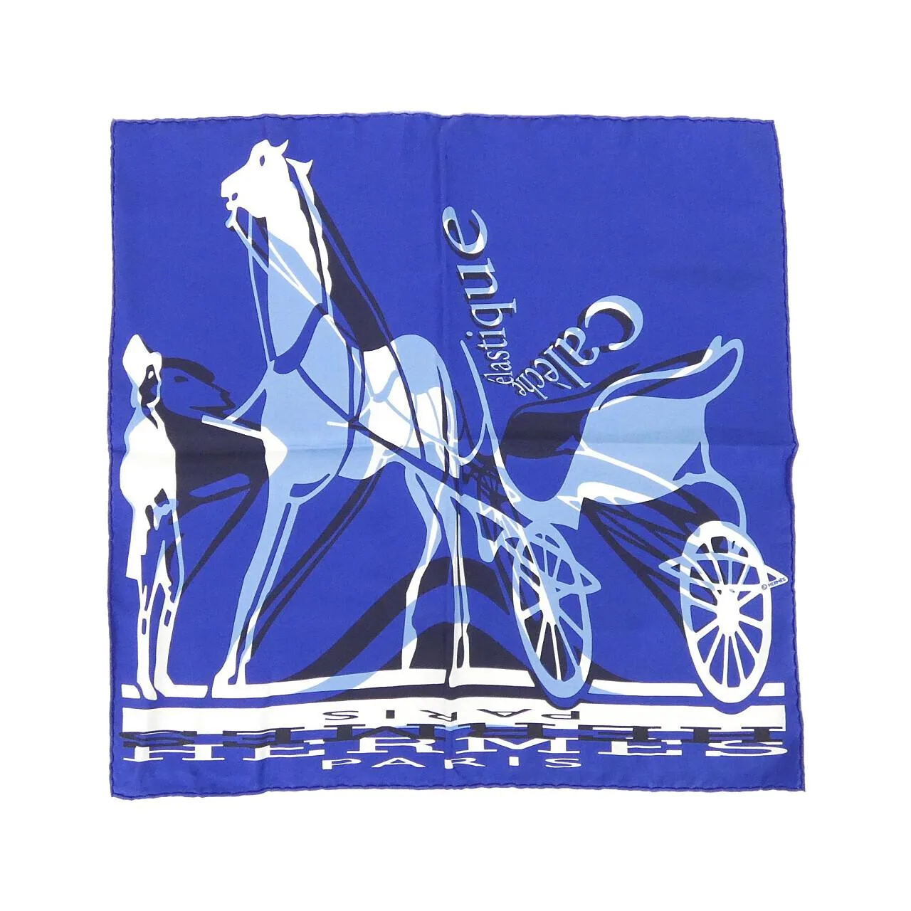 HERMES Scarf Blue