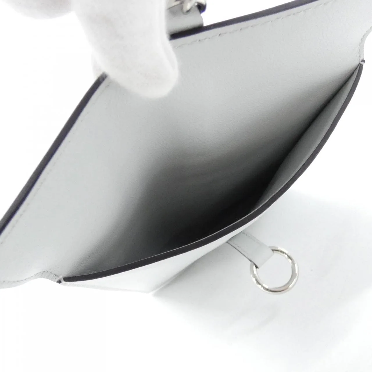 HERMES 086476CK Pouch Swift Black Swift Leather Rank A - Thumbnail 5