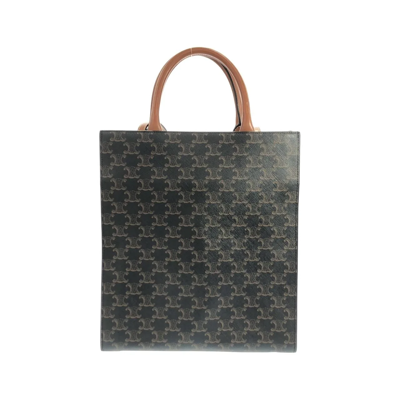 CELINE Cabas 191542BZK Handbag Canvas 黑色 帆布 中古品A - 縮圖 2