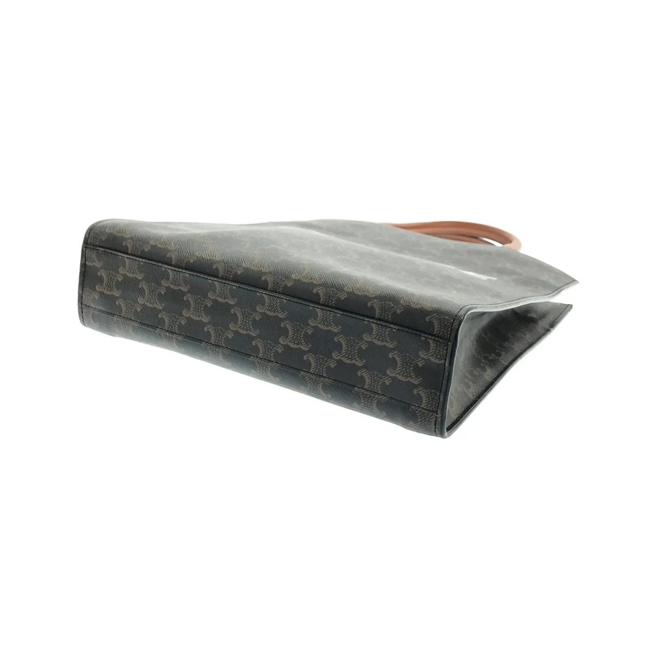 CELINE Cabas 191542BZK Handbag Canvas 黑色 帆布 中古品A - 縮圖 3