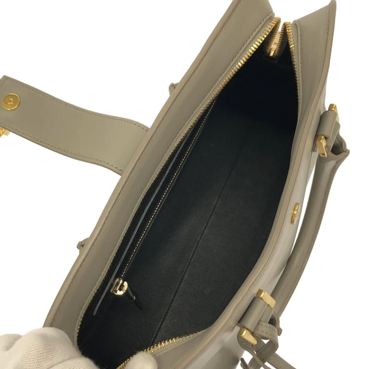 SAINT LAURENT 472469 DV70O Handbag Monogram Black Monogram - Thumbnail 9