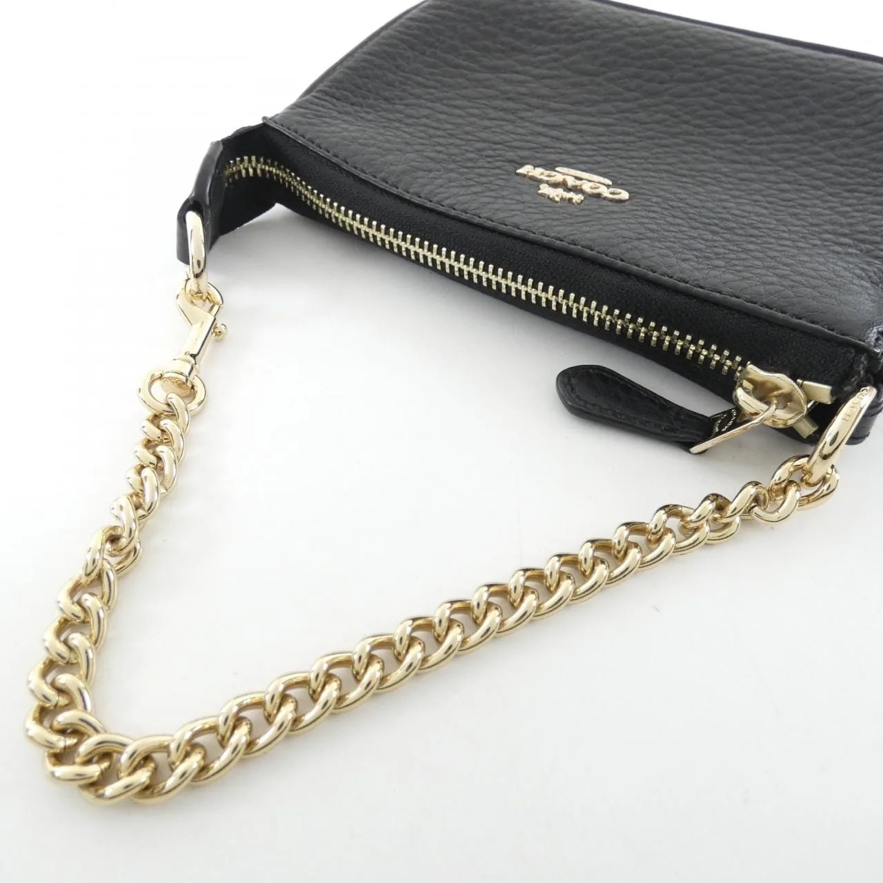 COACH F64571 手提包 皮革 黑色 皮革 中古品A - 縮圖 5