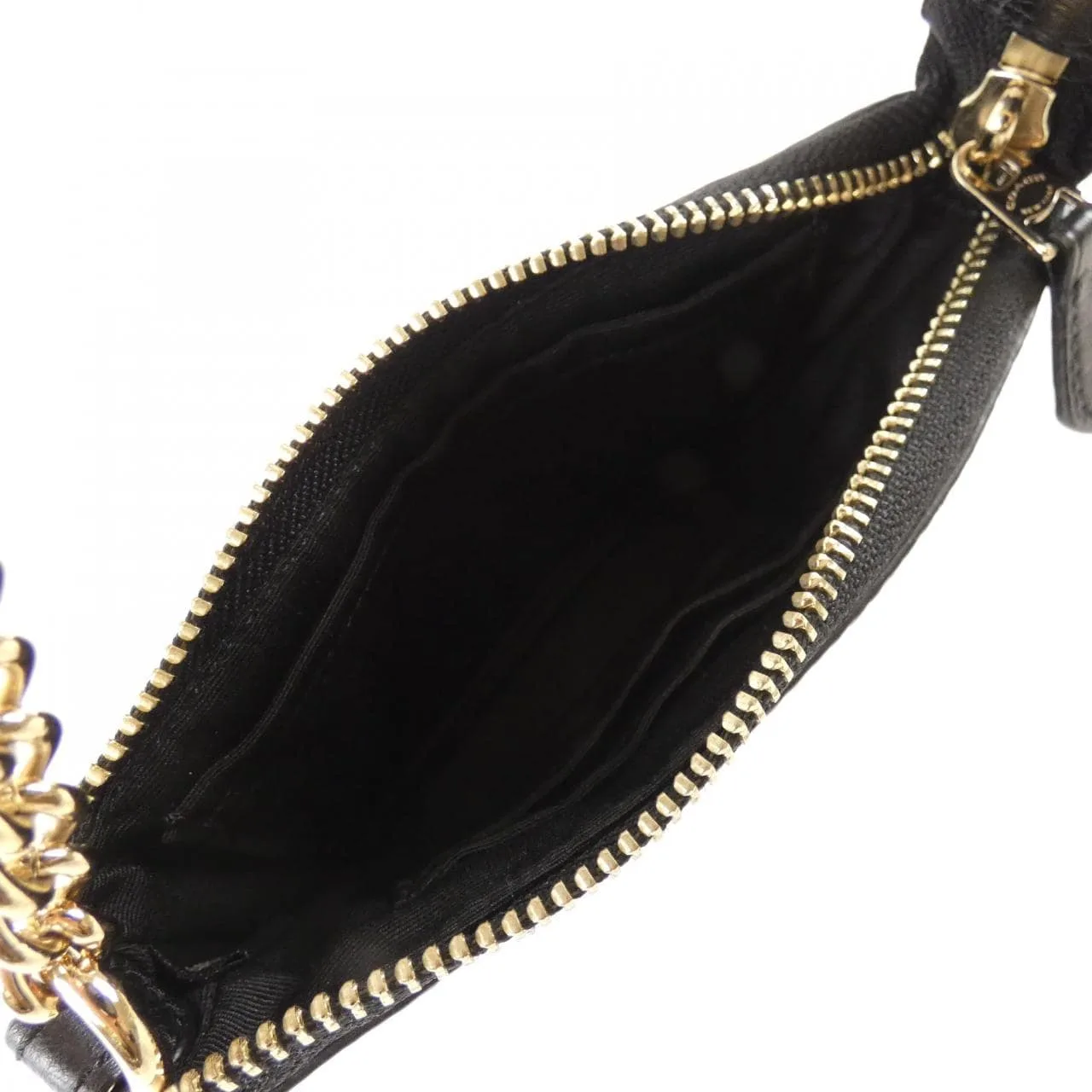 COACH F64571 手提包 皮革 黑色 皮革 中古品A - 縮圖 6