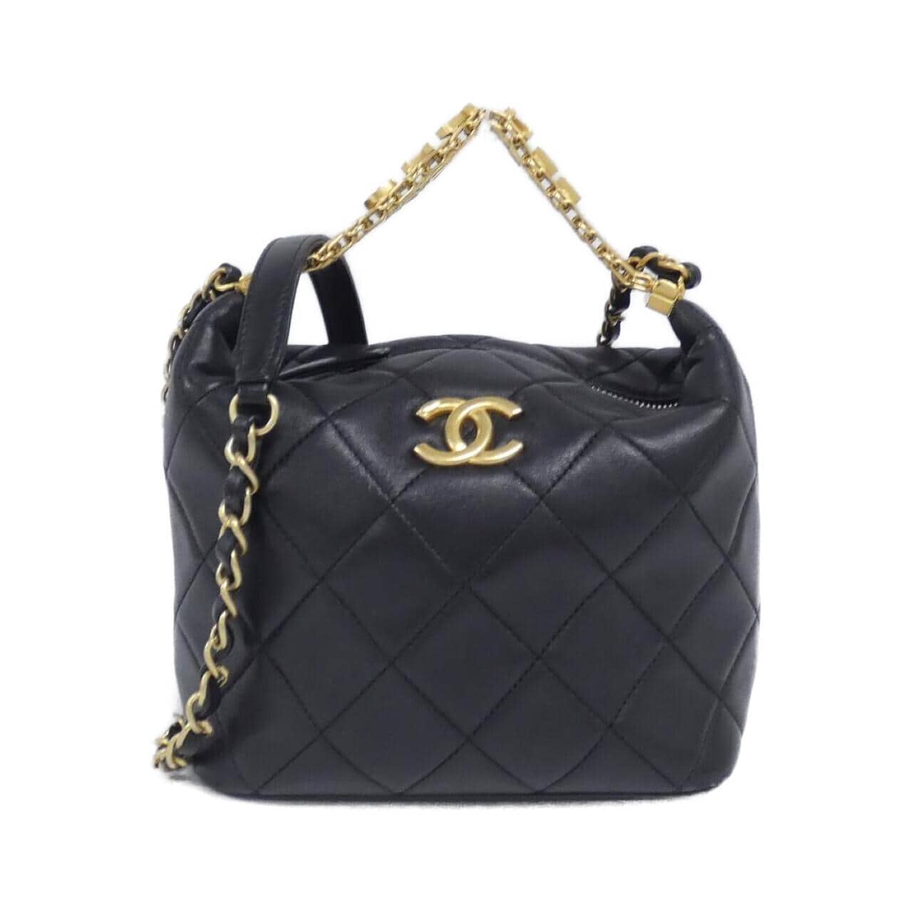 CHANEL Chanel 22 AS3242 Shoulder Lambskin Black