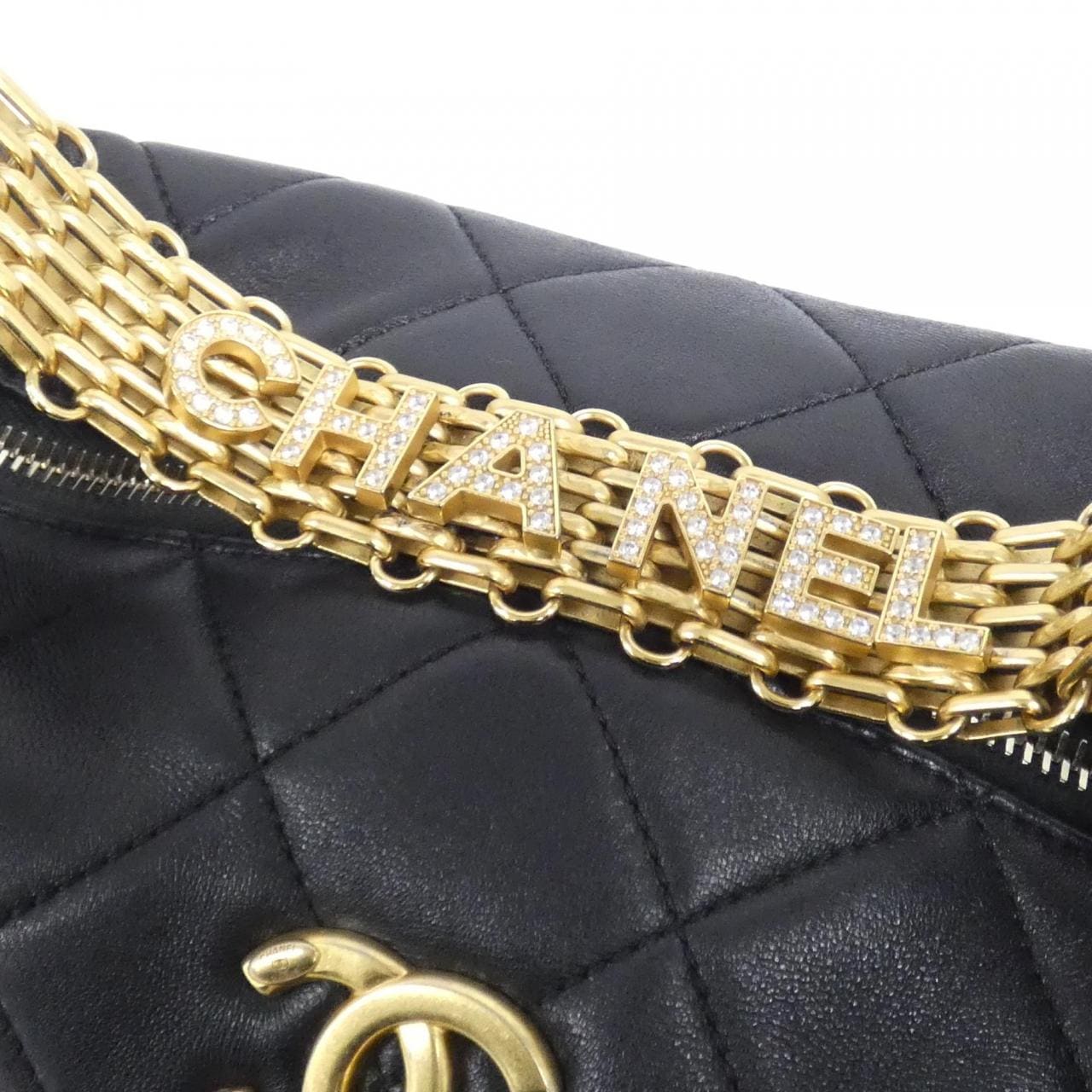 CHANEL Chanel 22 AS3242 Shoulder Lambskin 黑色 羊皮 中古品A - 縮圖 6