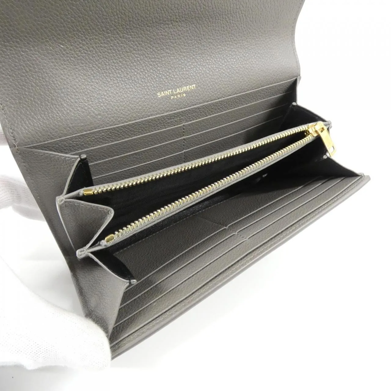 SAINT LAURENT 414567 B680J Wallet Black Rank A - Thumbnail 6