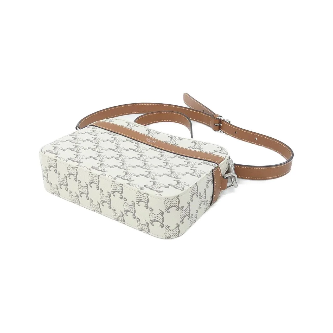 CELINE Cabas 113942DNK Shoulder Canvas 黑色 帆布 中古品A - 縮圖 3