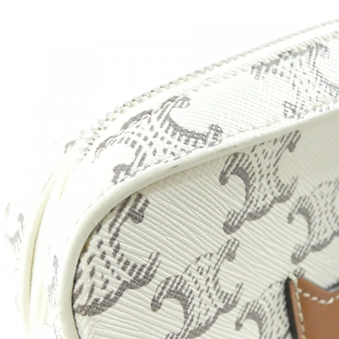 CELINE Cabas 113942DNK Shoulder Canvas 黑色 帆布 中古品A - 縮圖 4