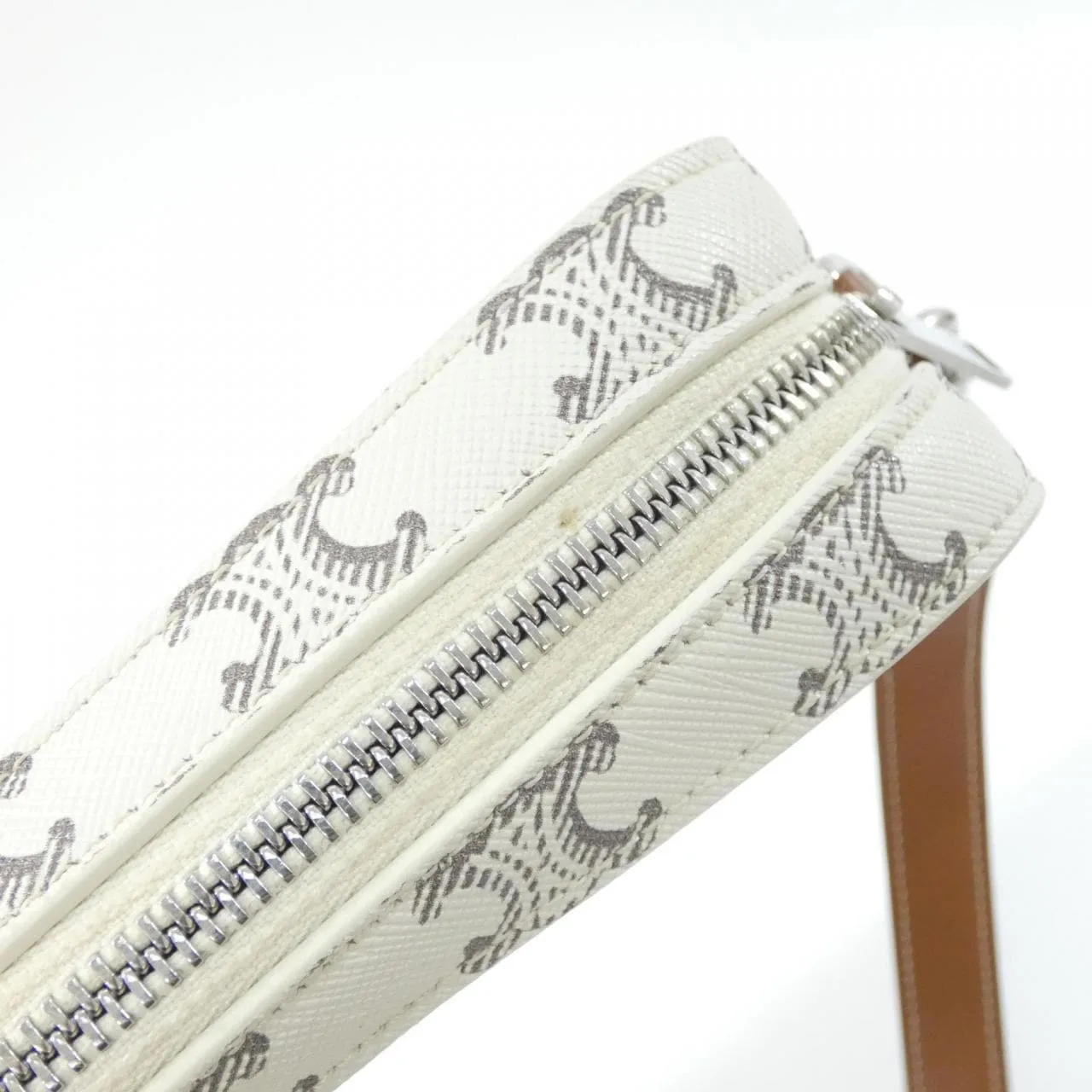 CELINE Cabas 113942DNK Shoulder Canvas 黑色 帆布 中古品A - 縮圖 5