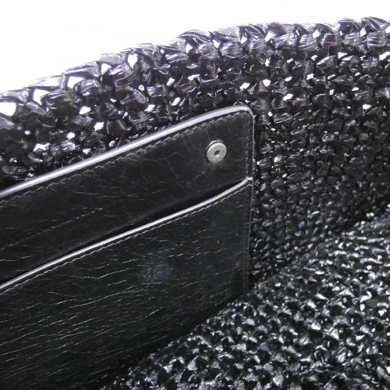 BALENCIAGA 786188 2AA19 Bag Nylon 黑色 尼龍 中古品A - 縮圖 6