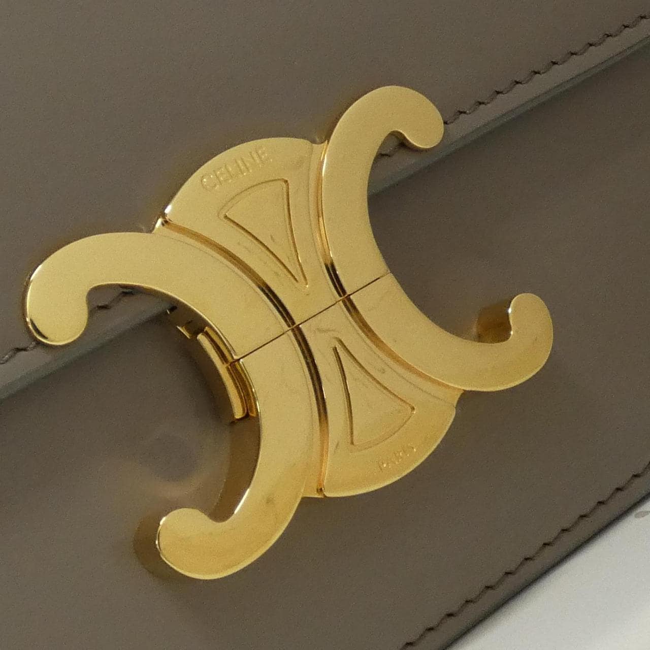 CELINE Triomphe 188423BF4 Shoulder Bag 黑色 - 縮圖 4