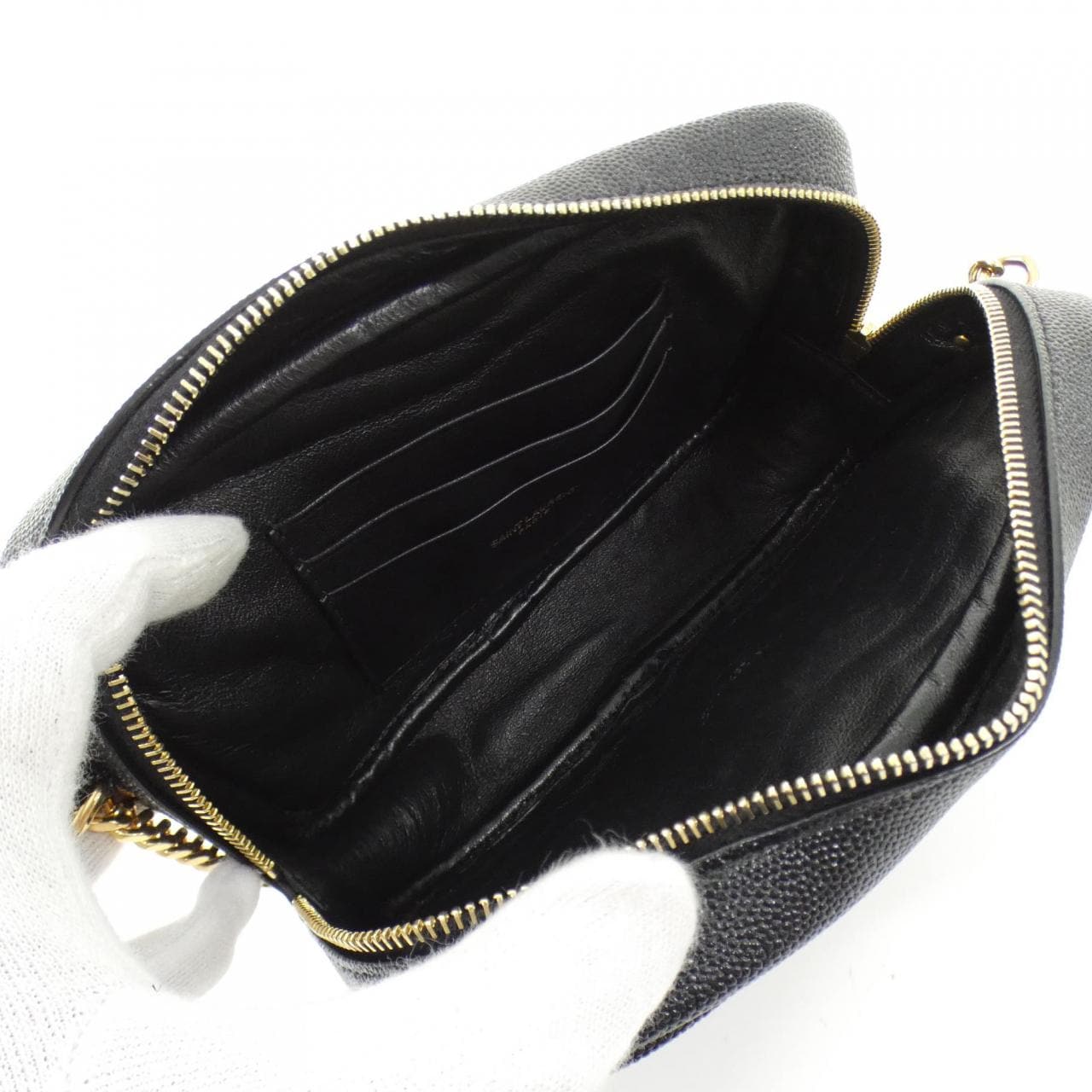 SAINT LAURENT 612579 1GF01 Shoulder Bag 黑色 中古品A - 縮圖 7