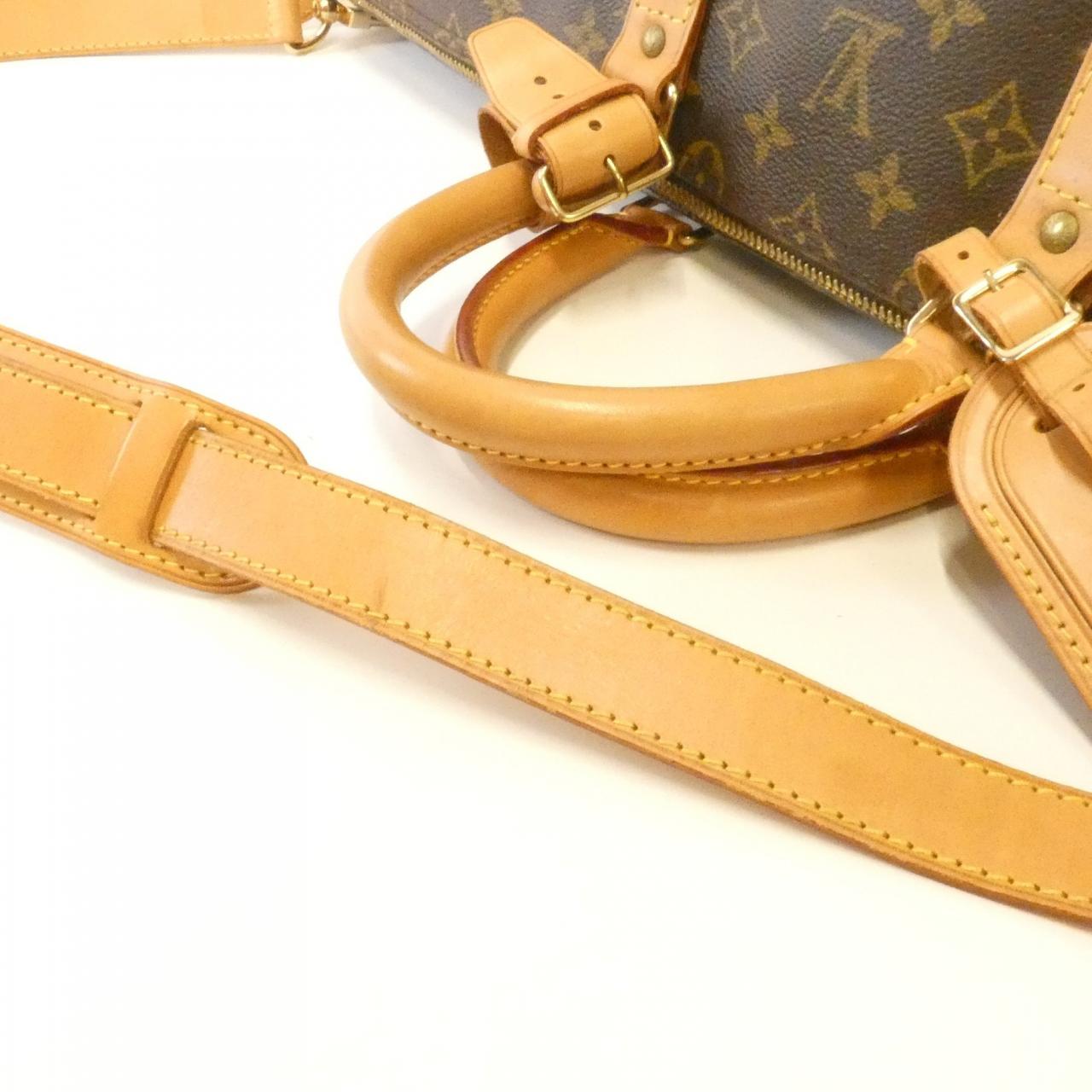 LOUIS VUITTON Keepall M41414 Boston Bag Monogram 黑色 Monogram 中古品B - 縮圖 5