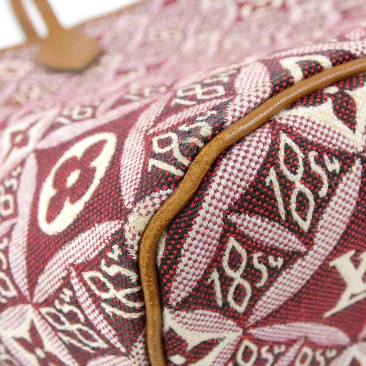 LOUIS VUITTON Neverfull M57273 Bag 酒紅色 中古品A - 縮圖 2