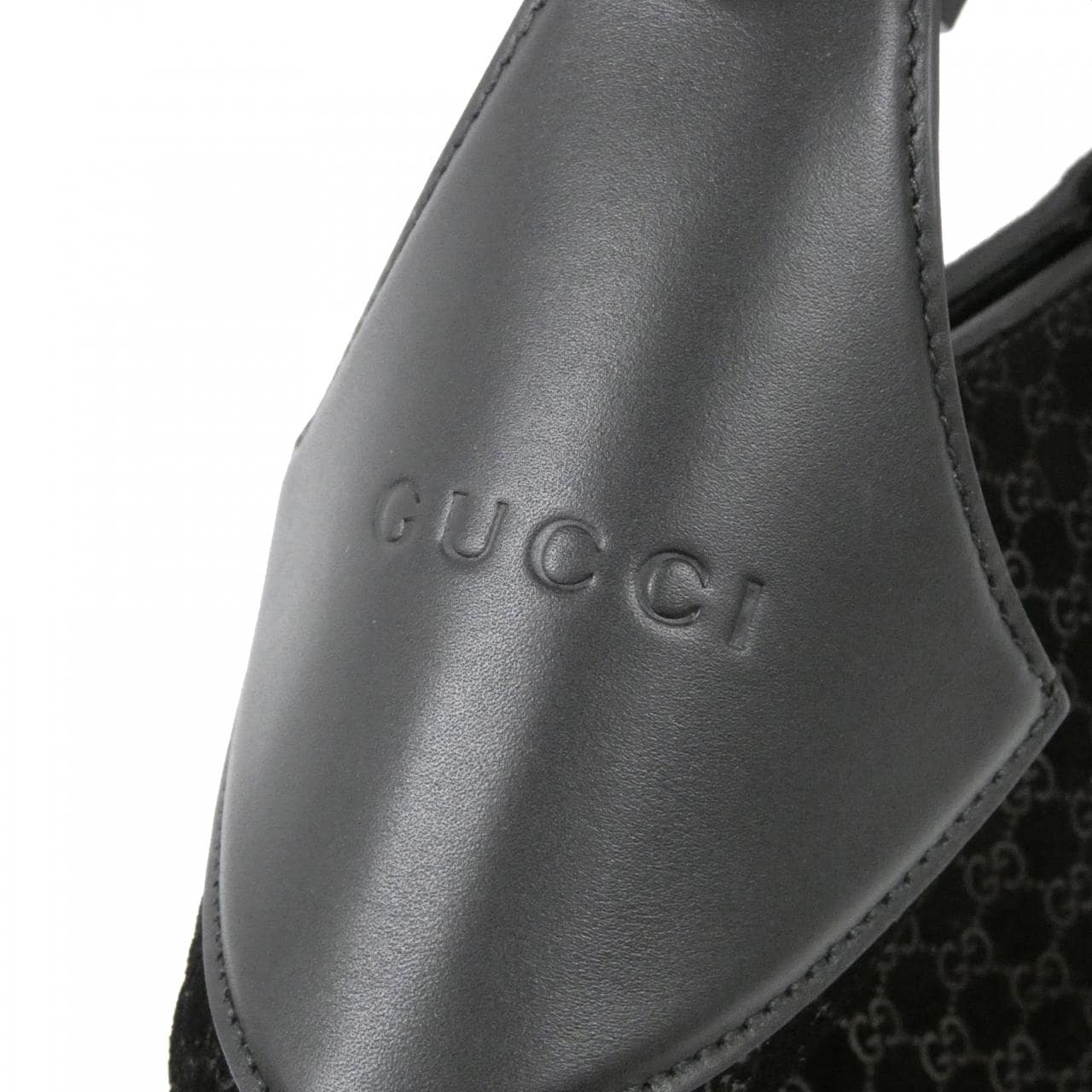 GUCCI 834981 AAEE7 Shoulder Bag Leather 黑色 皮革 中古品A - 縮圖 3