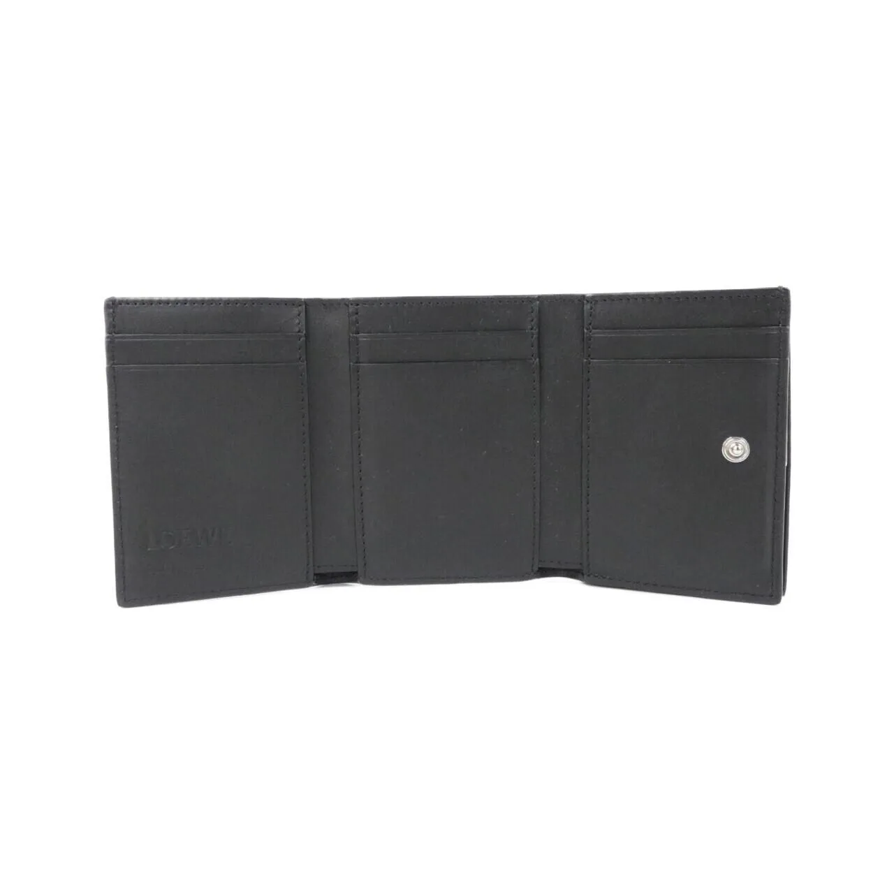 LOEWE C821TR2X16 Wallet Lambskin 黑色 羊皮 中古品A - 縮圖 5