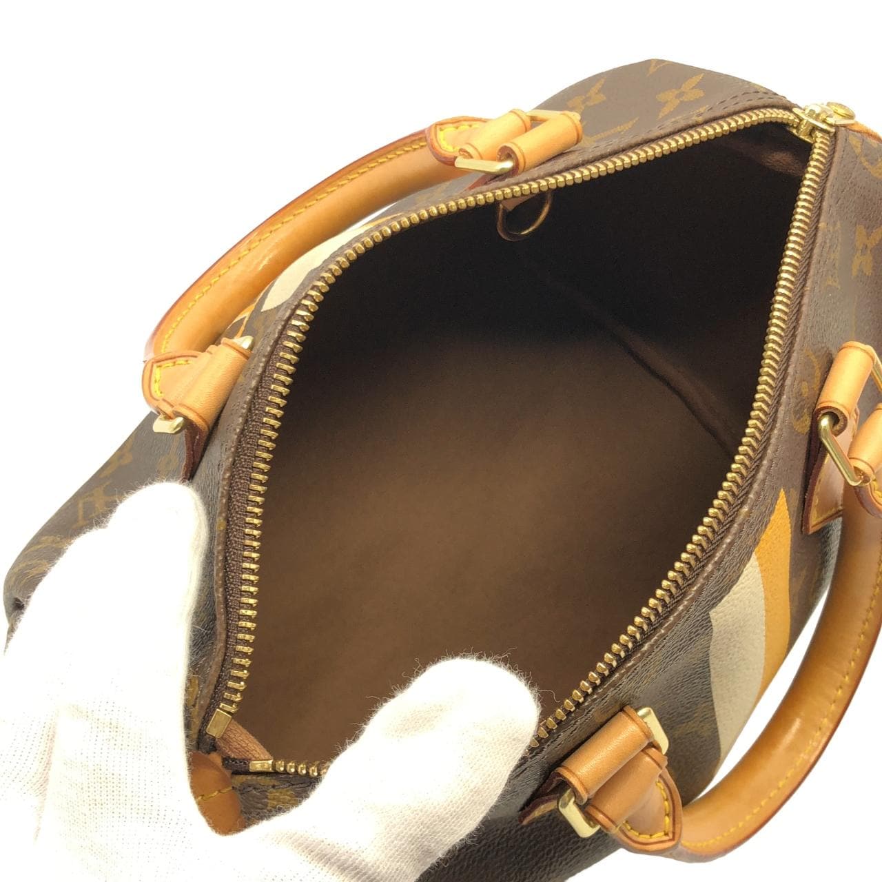 LOUIS VUITTON Speedy P00133 Boston Bag Monogram Black Monogram - Thumbnail 7