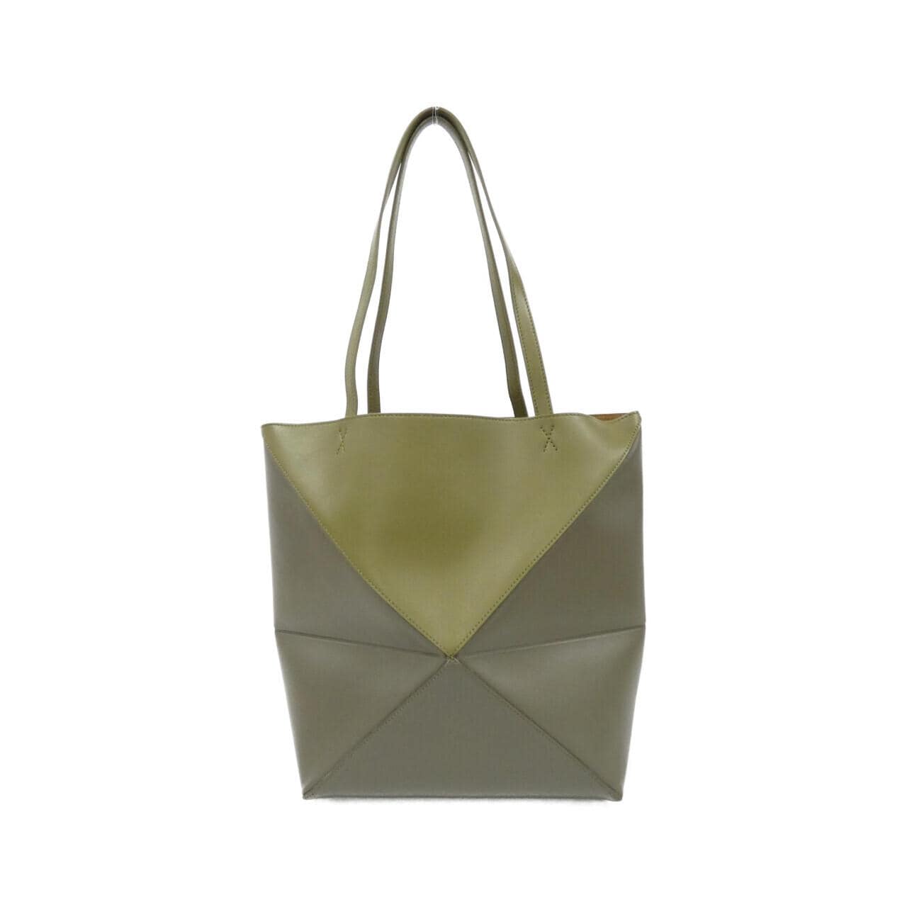 LOEWE Puzzle A779G50X18 Tote 綠色 中古品A - 縮圖 2