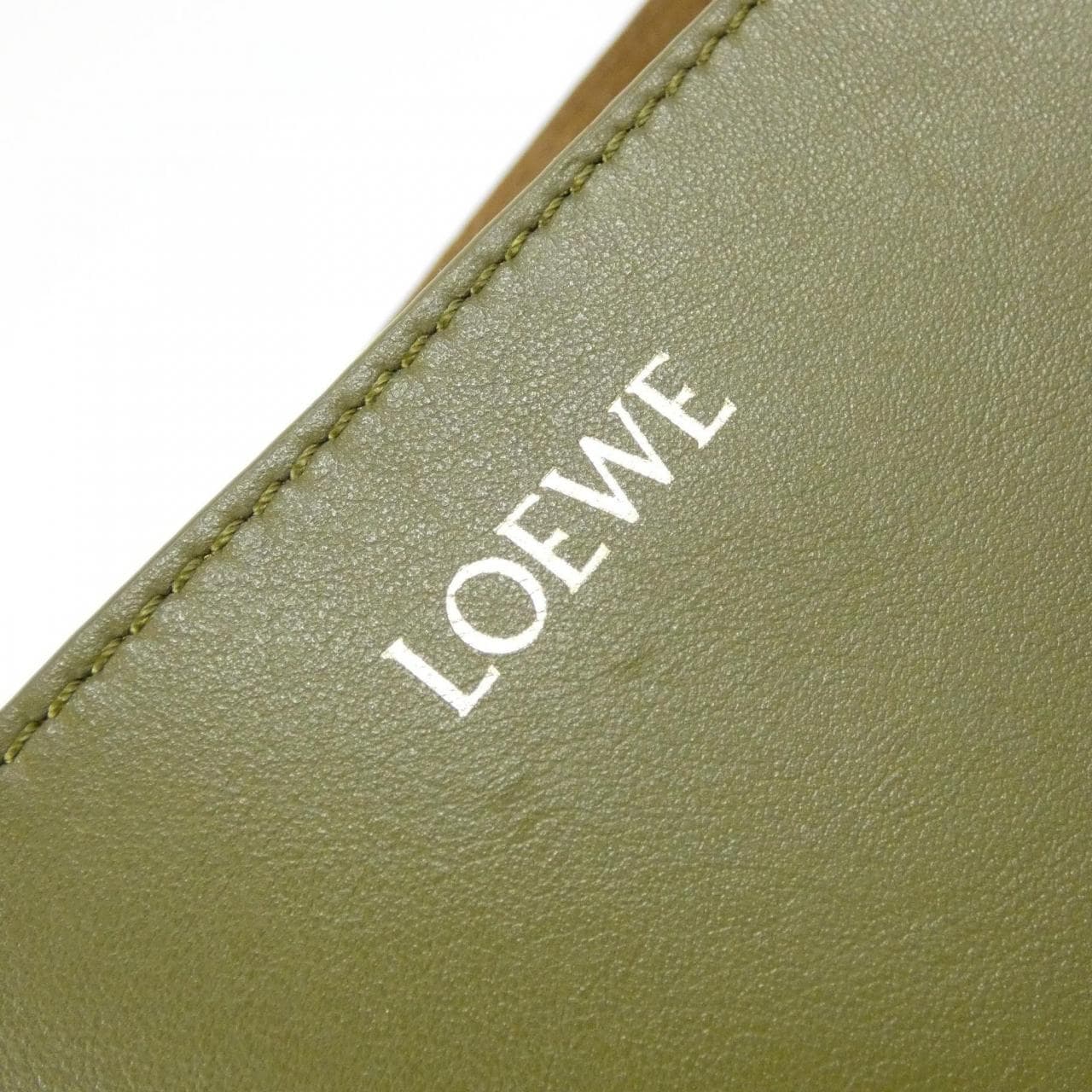 LOEWE Puzzle A779G50X18 Tote 綠色 中古品A - 縮圖 7