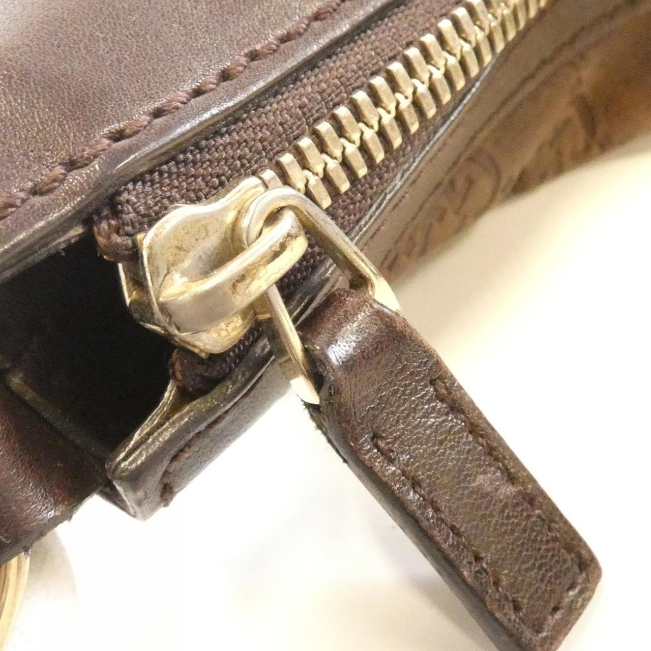 GUCCI 159406 Shoulder Bag Leather 棕色 皮革 中古品B - 縮圖 3