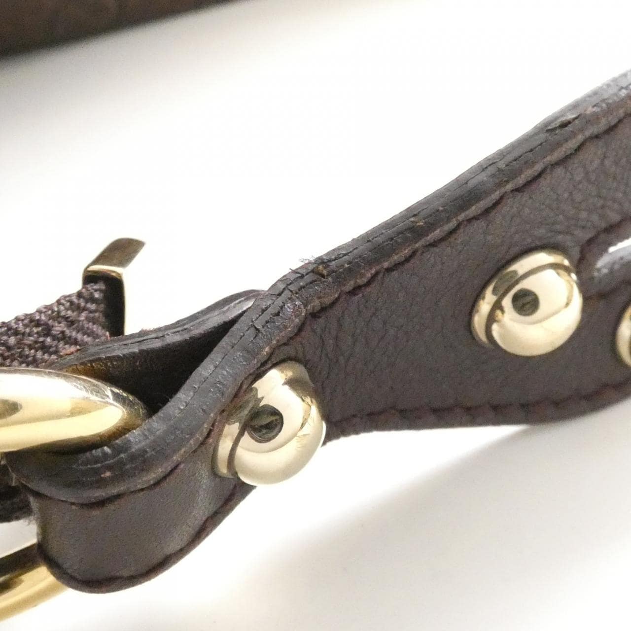 GUCCI 159406 Shoulder Bag Leather 棕色 皮革 中古品B - 縮圖 5