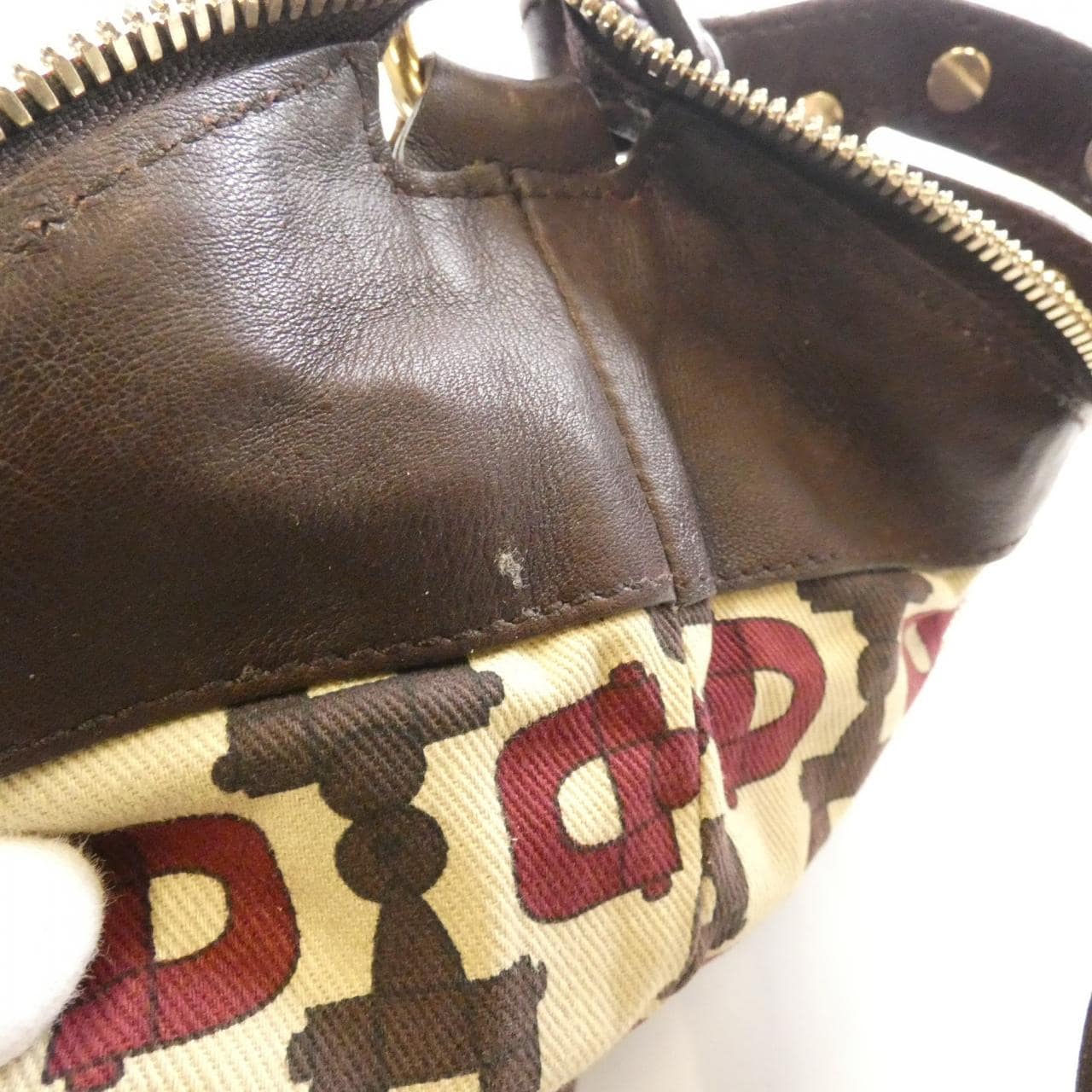 GUCCI 159406 Shoulder Bag Leather 棕色 皮革 中古品B - 縮圖 7