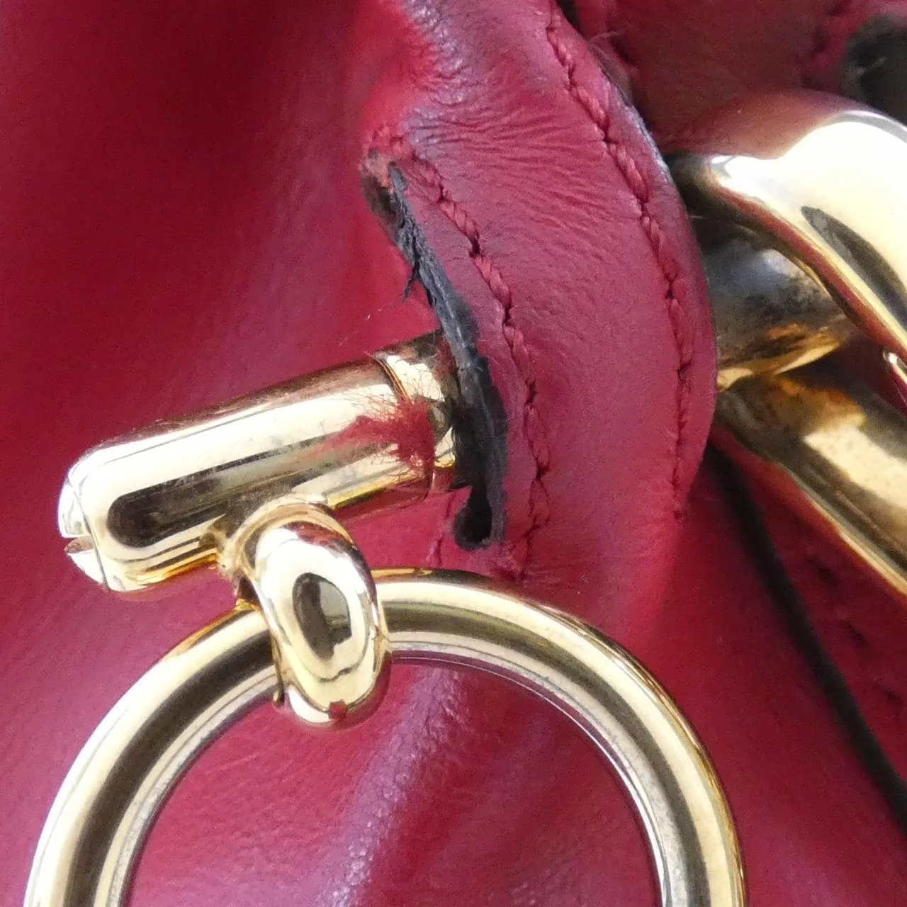 FENDI 8BS010 A5F3 Handbag Red Rank A - Thumbnail 4