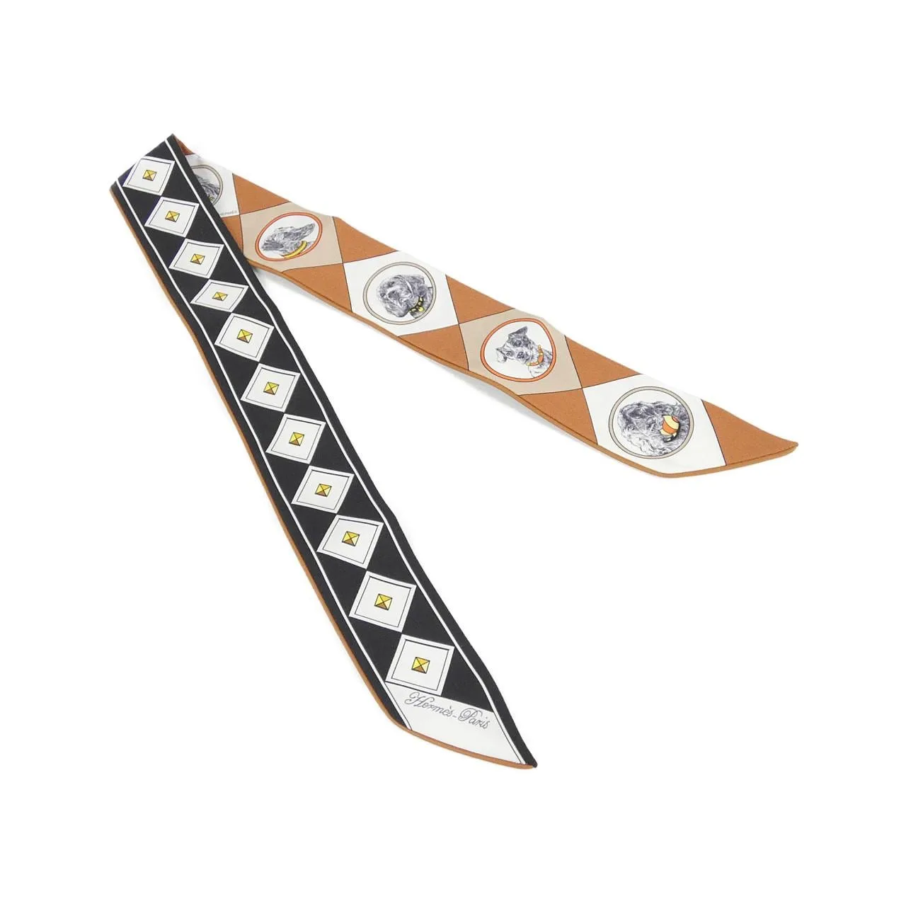 HERMES 063453S Scarf Leather