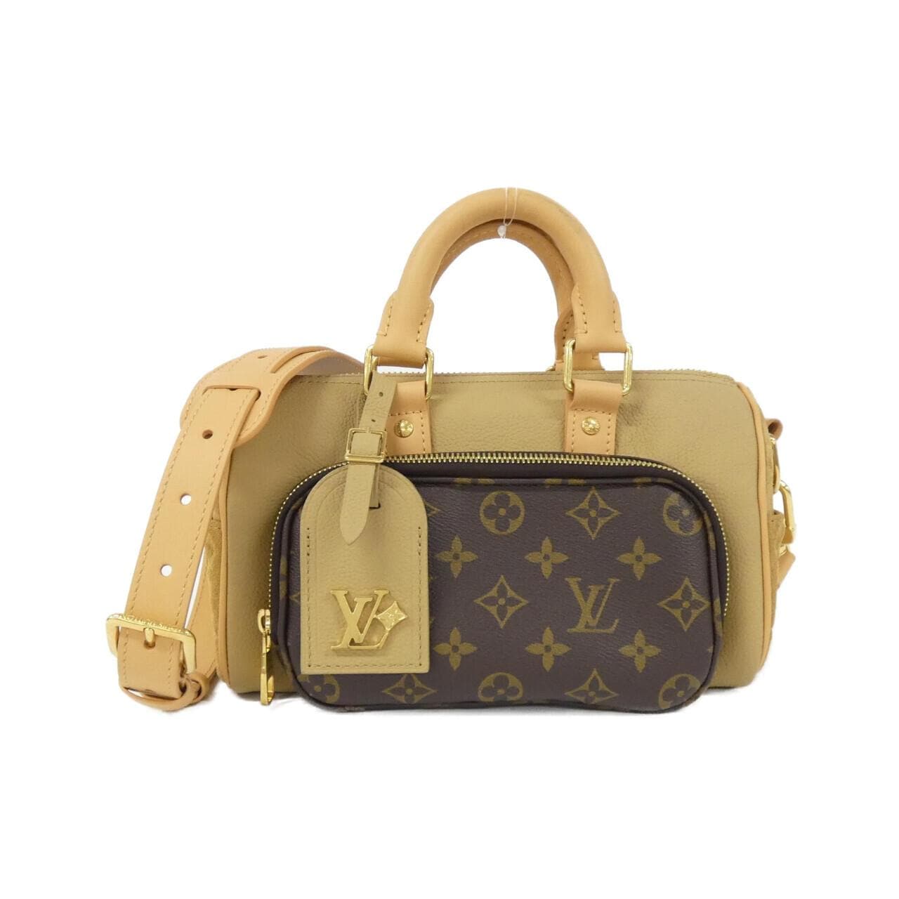 LOUIS VUITTON Keepall M12627 Boston Bag Canvas Beige