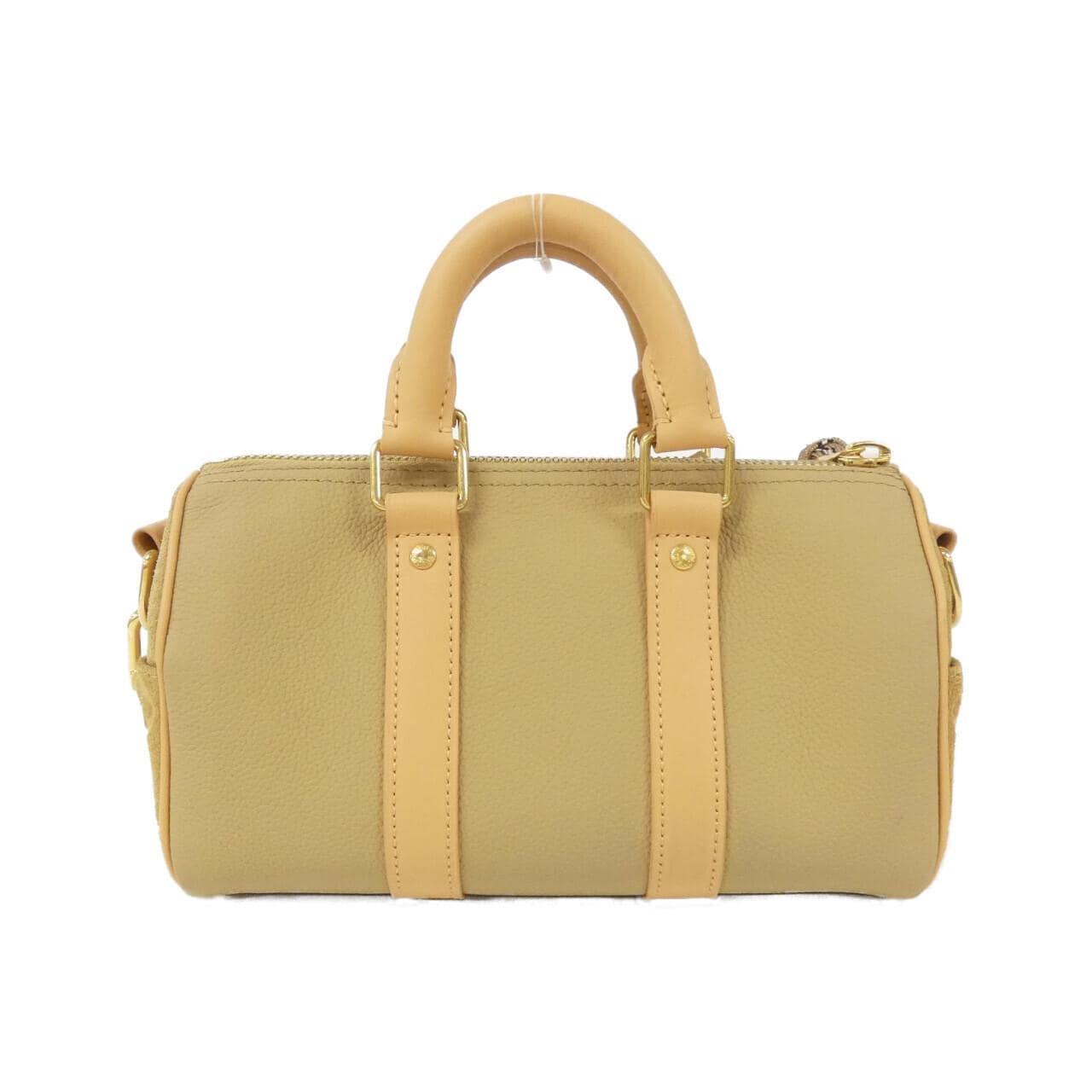 LOUIS VUITTON Keepall M12627 Boston Bag Canvas 米色 帆布 中古品A - 縮圖 2