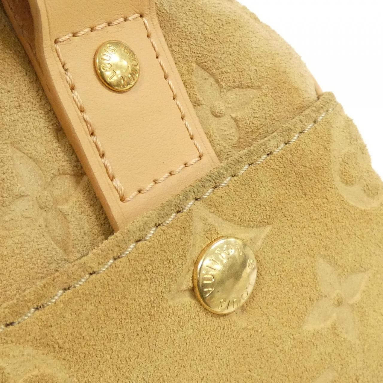 LOUIS VUITTON Keepall M12627 Boston Bag Canvas 米色 帆布 中古品A - 縮圖 4