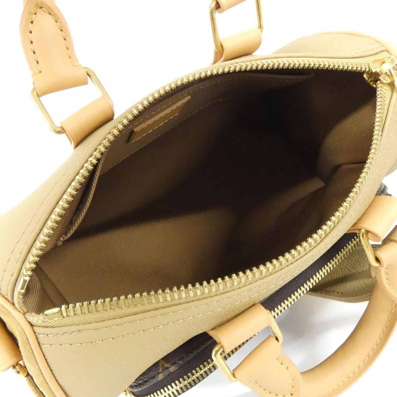 LOUIS VUITTON Keepall M12627 Boston Bag Canvas 米色 帆布 中古品A - 縮圖 8